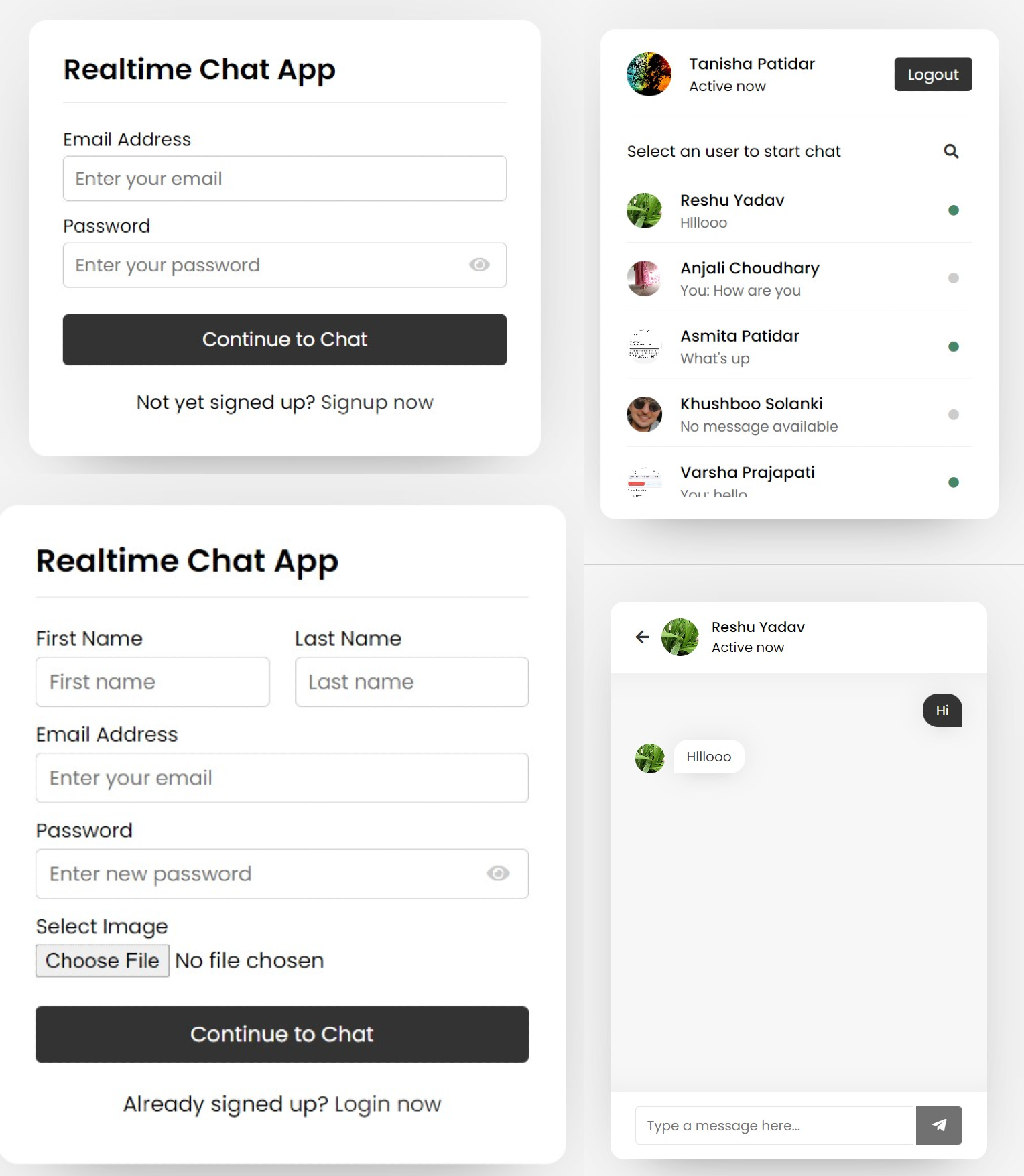 Unichat- A Real Time Chat Application